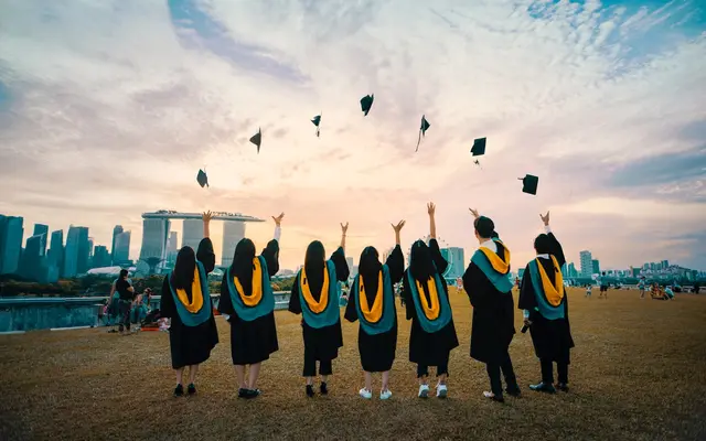 University graduates during a ceremony