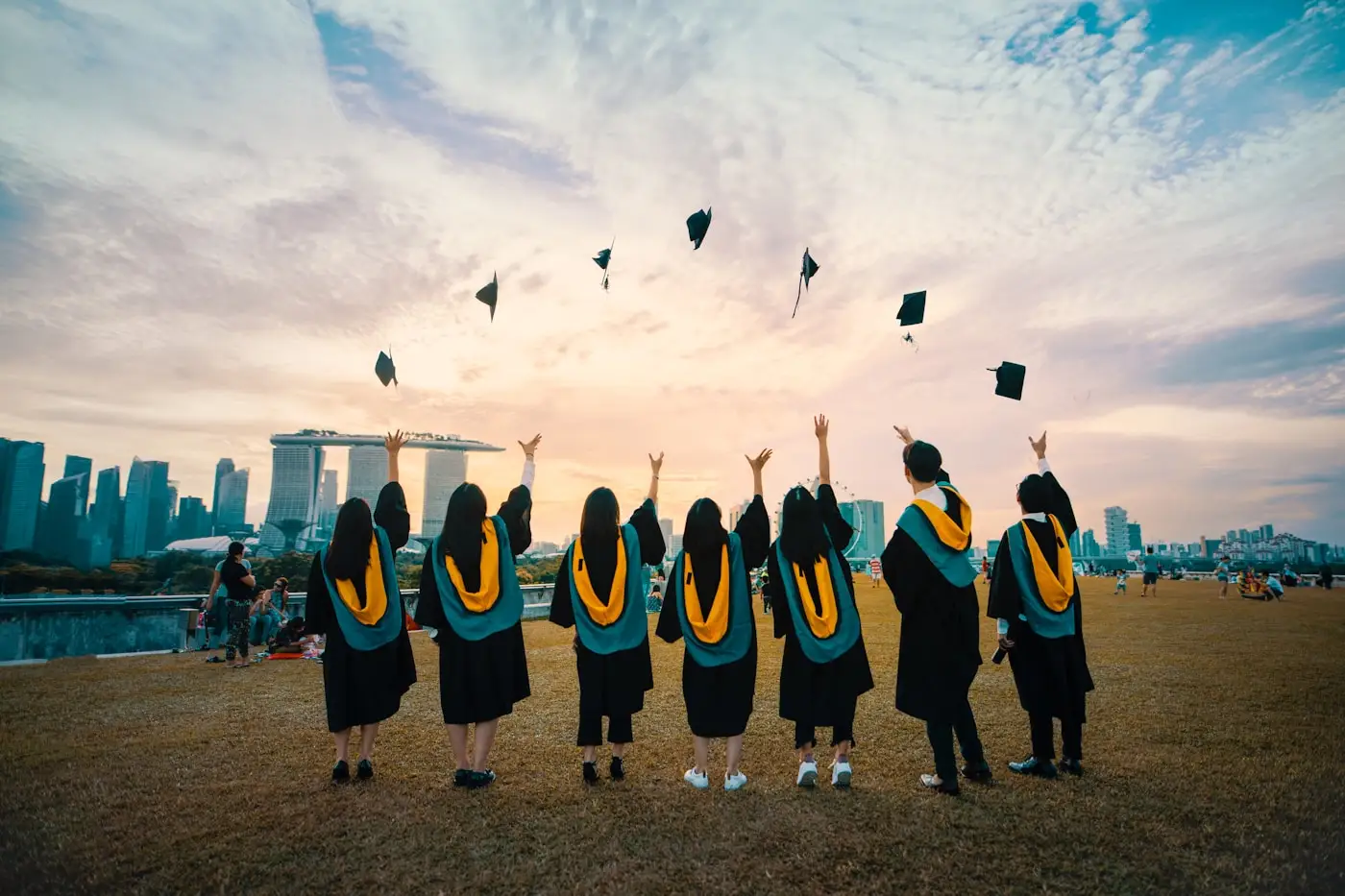 University graduates during a ceremony